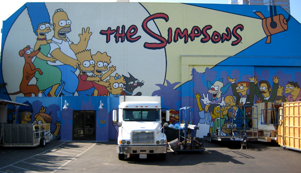 Simpsons Screening on the Fox lot