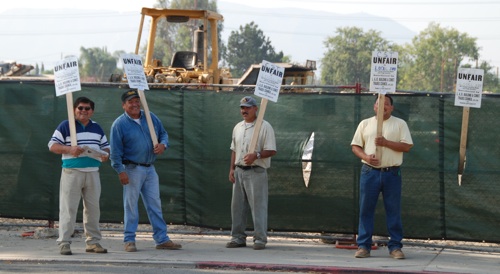 Picketing at a job site